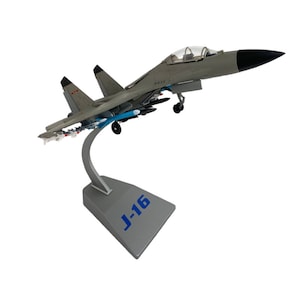 Diecast Alloy Model Of The 1:72 Scale J-16 Militarized Combat Fighter-Bomber Toy Gift Collection Simulation Display Decoration