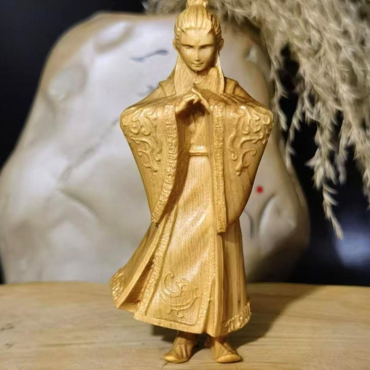 ヤバイ木彫り アオビン無垢材彫刻 家庭用工芸品装飾品 - Etsy 日本