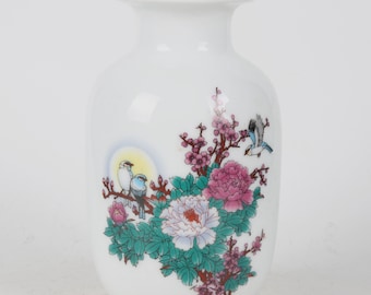 Hand-painted ceramic vases from a folk collection