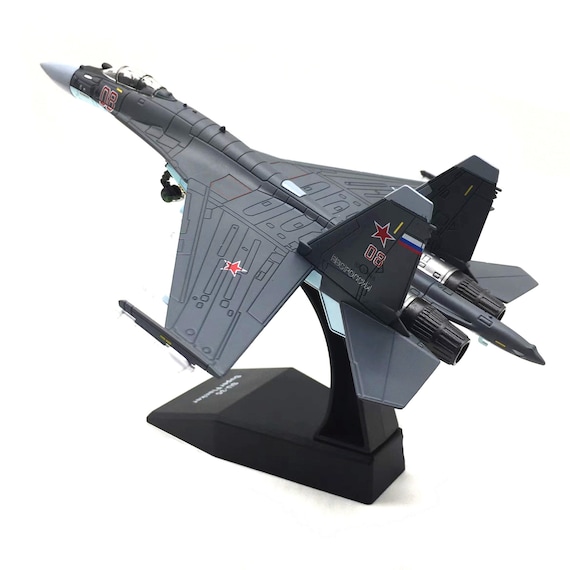 1 100 Air Force SU 35 Warplane Alloy Plastic Simulation Model Gift Collection Decorative Toy Diecast Etsy UK