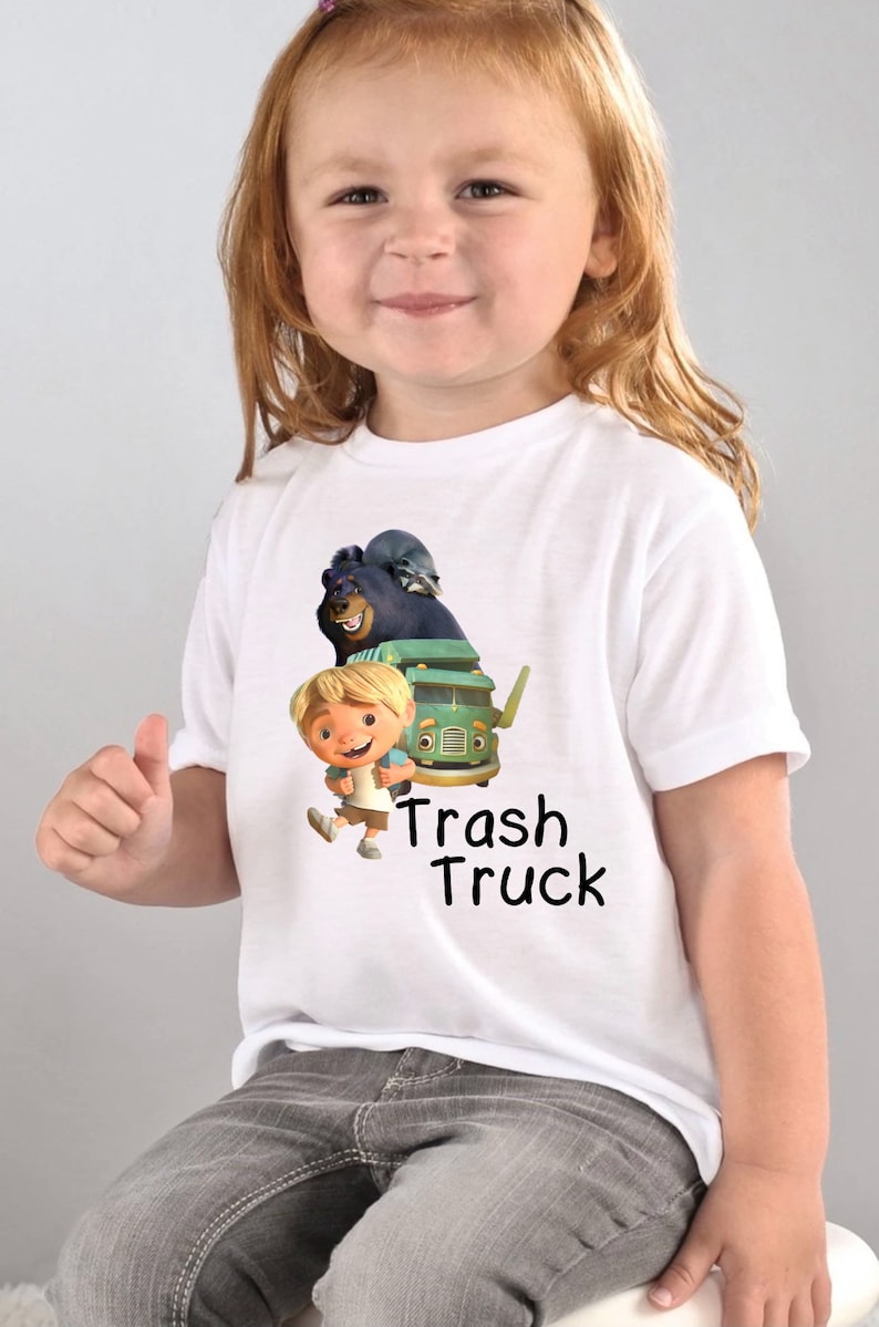 Trash Truck Kids Tshirt Kids TV Show Trash Truck Hank Etsy