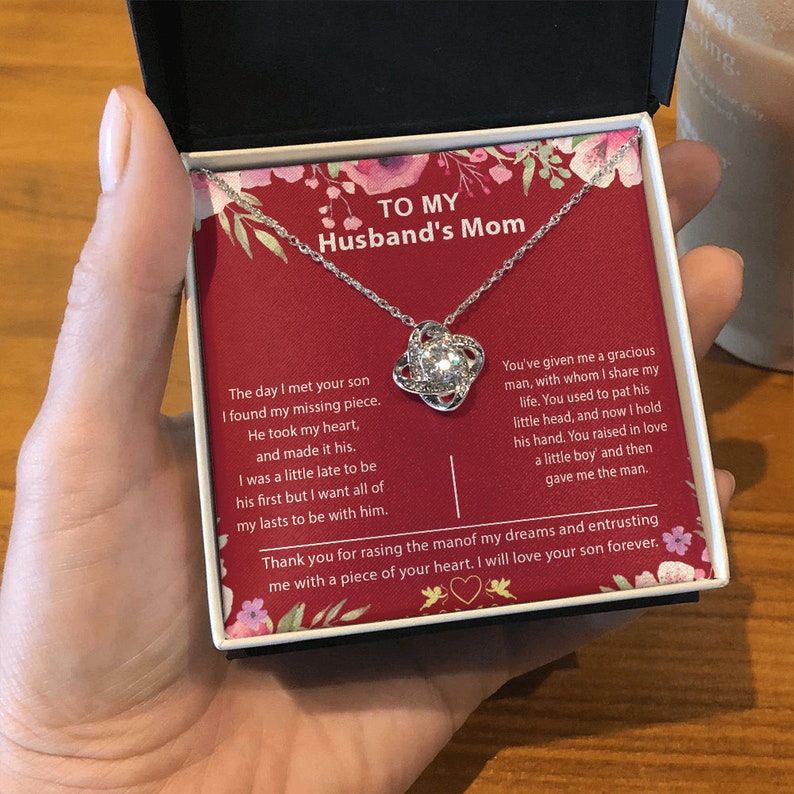 Mother's Day Gifts for Husband's Mom to My Husband's Mom Necklace