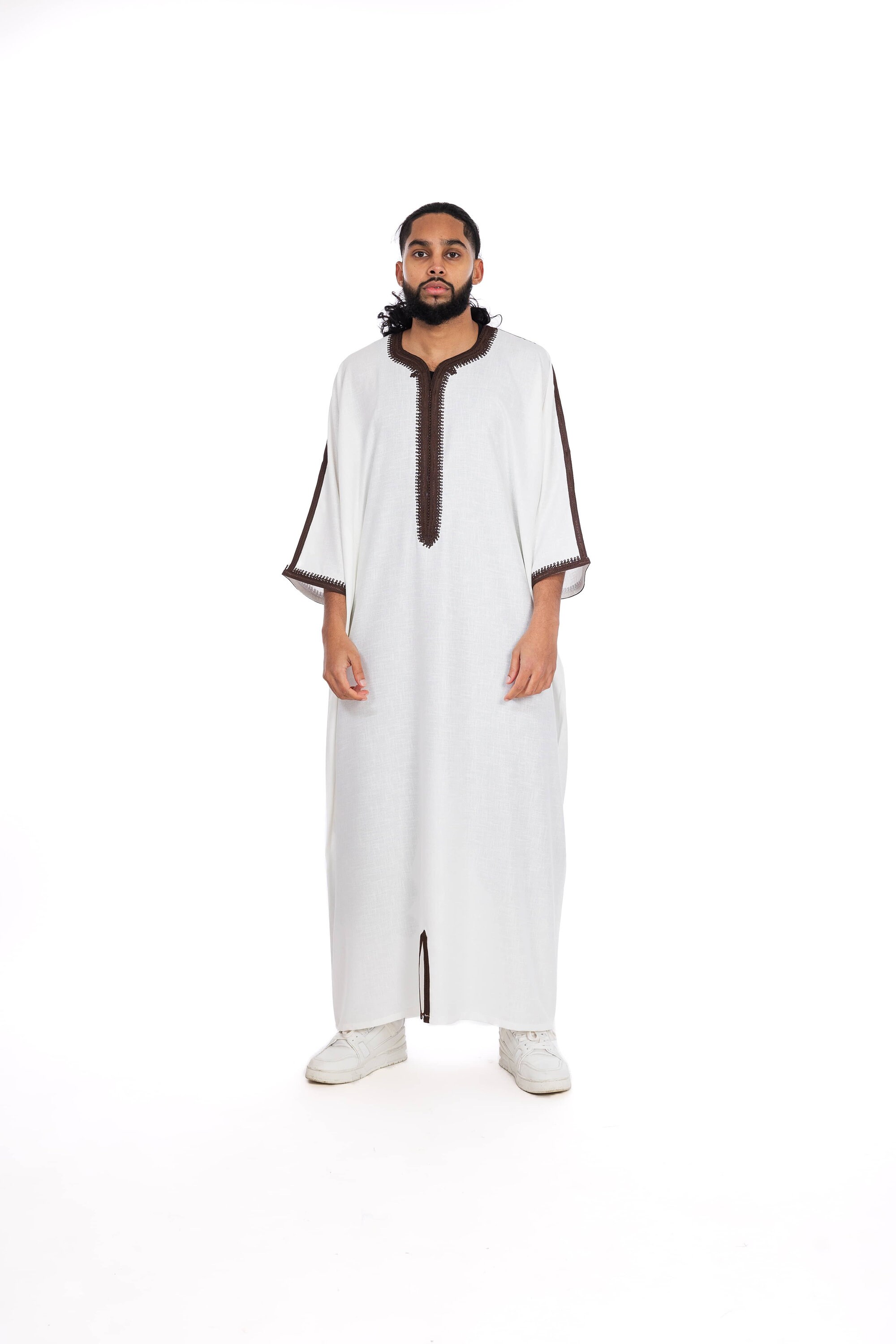 Premium Linen Moroccan Thobe Collection Etsy