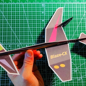 Download PaperCraft, 3D paper model plane, paper craft plane, digital file plans, Diy paper model, REAL FLY! MODEL 04