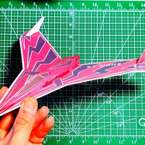 Download PaperCraft, 3D paper model plane, paper craft plane, digital file plans, Diy paper model, REAL FLY! MODEL 01