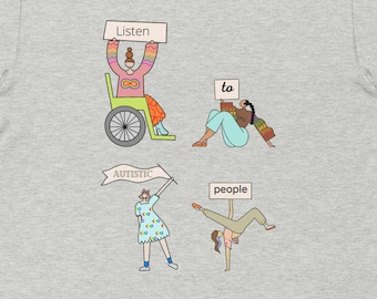 Écoutez les personnes autistes, la chemise de sensibilisation à l’autisme, la chemise d’acceptation de l’autisme, la chemise de l’autisme, la chemise TSA, la chemise neurodivergente, la neurodiversité