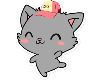 Rainbow Infinity Cat Sticker, Rainbow infinity Sticker, Autism sticker, autistic sticker, neurodivergent sticker, disabled sticker