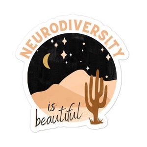 Adesivos de neurodiversidade, adesivos neurodivergentes, adesivos de autismo, adesivos de TDAH, adesivos de ansiedade, adesivo Hydroflask, adesivo para laptop