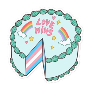 Pride Sticker, LGBTQ Sticker, LGBT Sticker, Lgbtqia+ Sticker, Lgbtqia Sticker, TRANS Sticker, Trans Pride Sticker, trans lives matter