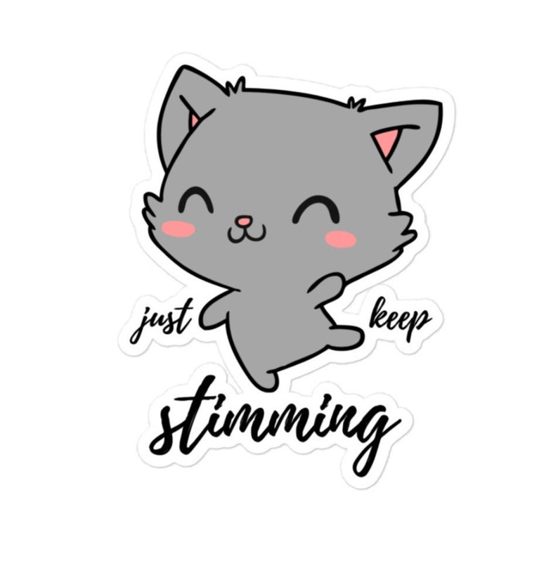 LARGE Just Keep Stimming Sticker, Neurodivergent Sticker ...