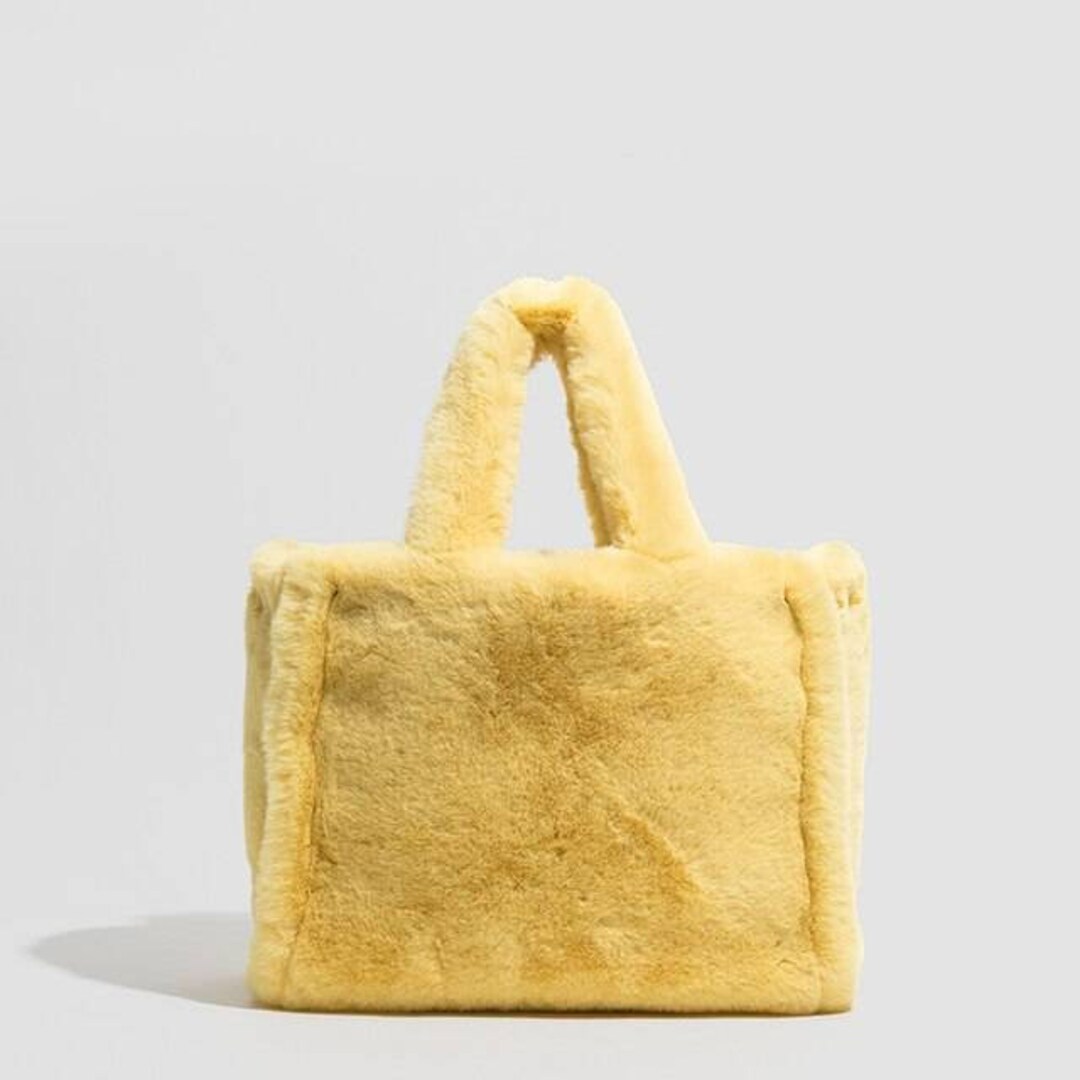 FUR SHOULDER BAG Winter Silky Soft Tote Bag Faux Fur Etsy