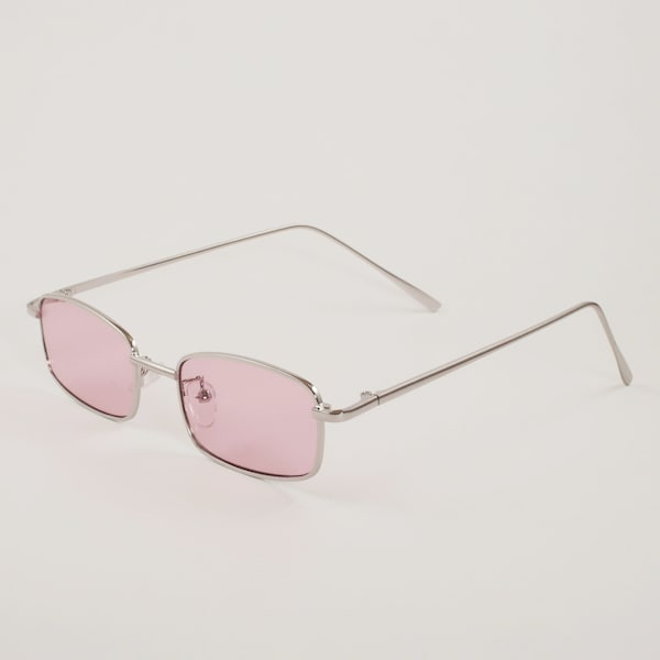 Pink Square Metal Sunglasses / Retro Y2K