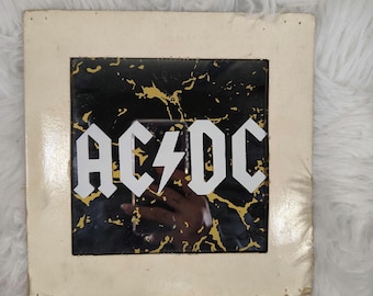 Vintage 1980s AC/DC carnival mirror