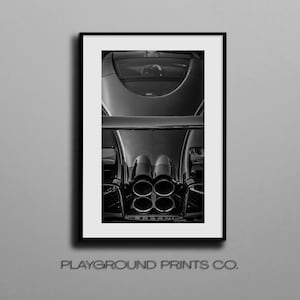 Digital Print Artwork Frame Download | Pagani Supercar Abstract Minimalist Poster Image | High Resolution Photo INSTANT Download for Display