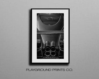 Digital Print Artwork Frame Download | Pagani Supercar Abstract Minimalistische Poster Afbeelding | Hoge resolutie Photo INSTANT Download voor weergave