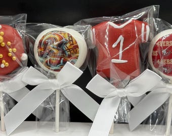 San Francisco 49ers Cake Pops