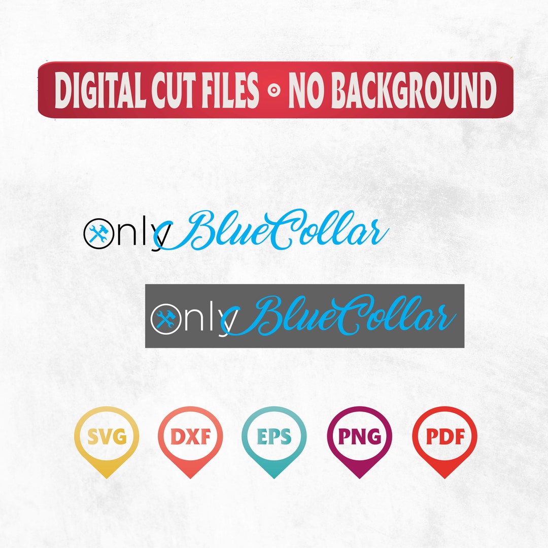 Bluecollar SVG Design: Cut File Bundle (digital Download) - Etsy