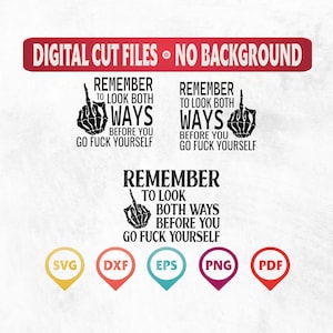 Look Both Ways Svg Png, Adult Humor Design (Digital Download)