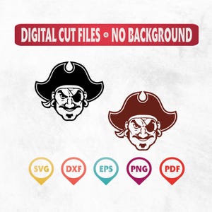 Pirate SVG,Pirates Svg, Pirate style graphics, Svg Dxf EP Png Files for Cricut,Silhouette,Digital Clipart, Cut File,Pirate Typography Design