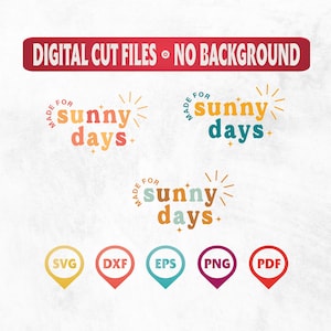 Made For Sunny Days Svg, Svg Cut File, Retro Summer Svg, Happy Mama Png, Sunshine Mama Png, Sunshine, Coffee Png, Svg Png File, Digital File