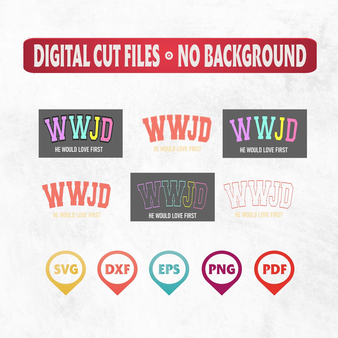 WWJD Christian SVG: Inspirational Faith Cut File (digital Download) - Etsy