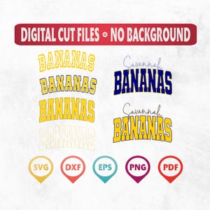 Bananas Svg, Bananas Png, Bananas lovers Svg, Savannah Bananas, Funny Bananas lovers Baseball Png, Sublimation Design, Digital Download