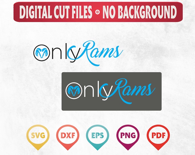 Only Rams Svg. Digital Download - Etsy Canada