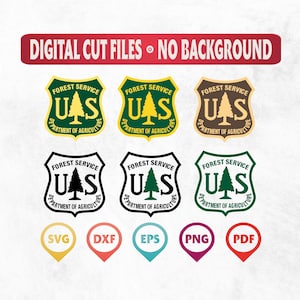 US Forest Service SVG Bundle: USDA Files (Digital Download