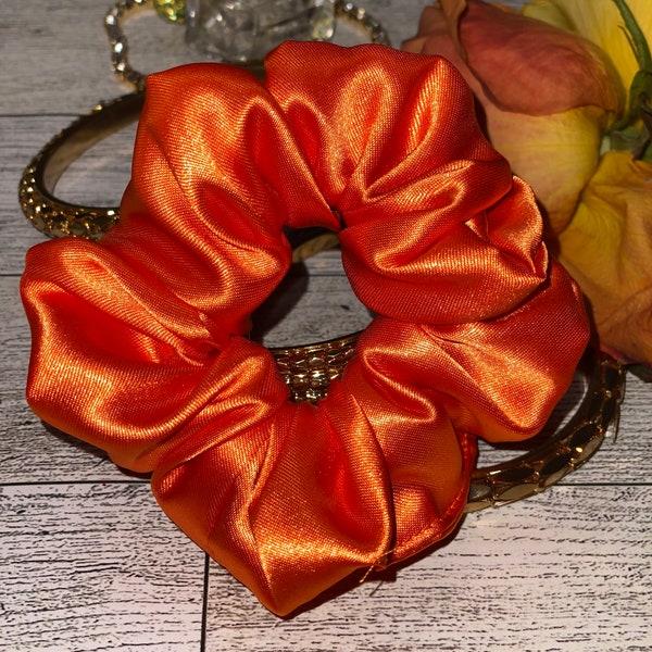 Silk Satin hair Scrunchie- Silk Satin Scrunchie, Scrunchie, 90s Fashion | Scrunchies for Bridesmaids | Gift Ideas- Limited Time Sale