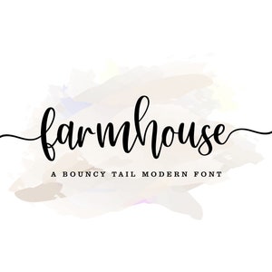 Bauernhaus Schrift | hüpfende Schriftart, Schrift mit Schwanz, Handwerk Schriftarten, Brautjungfern Schriftart, Schwanz kursive Cricut, Schriftart mit swash, handschriftliche Schriftarten
