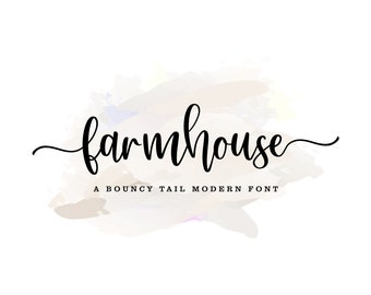 Farmhouse Font | bouncy font, Font with tail, craft fonts, Bridesmaids font, tail cursive cricut, Font with swash, fonts handwriting