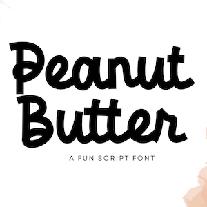 Peanut Butter Schrift, Monoline Script, Retro Schrift (OTF, TTF)
