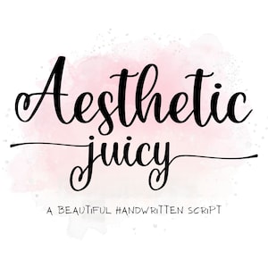 Font estetici succosi / Font calligrafici moderni, corsivi, font con coda a forma di cuore per l'artigianato, font bellissimi, font per Cricut
