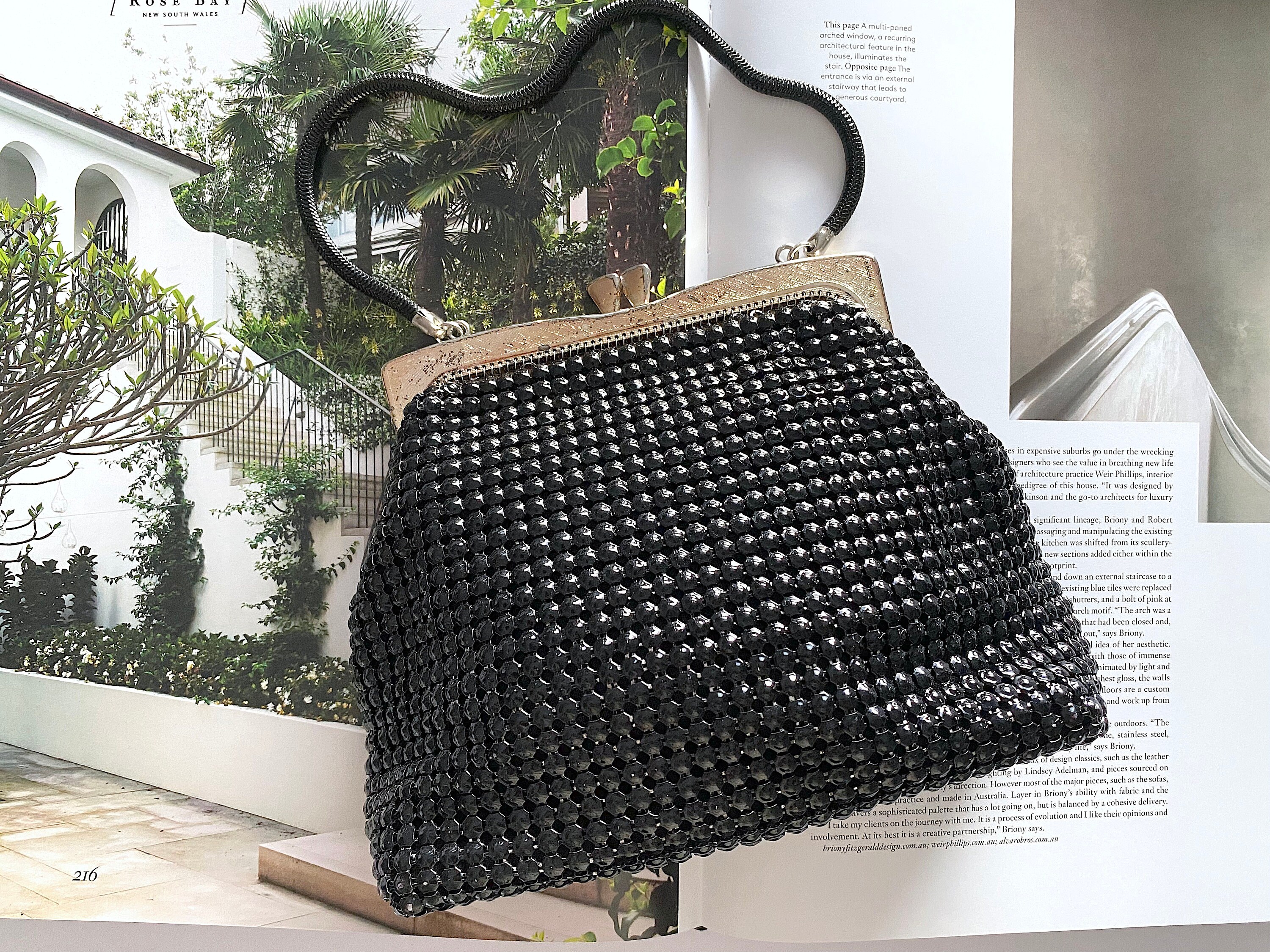Vintage Glomesh Black Handbag
