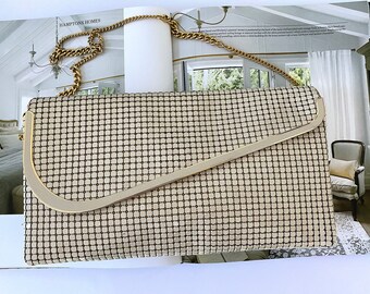 Vintage Glomesh Cream Shoulder Bag