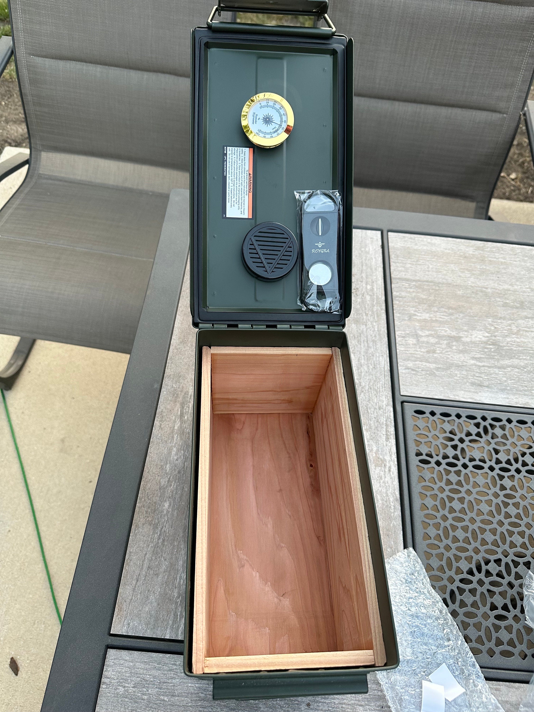 Custom 50 Cal Ammo Can Cigar Humidor Great Retirement, Birthday and ...