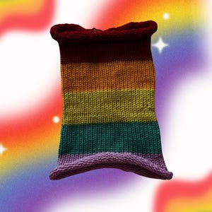 Rainbow Knit Tube Top