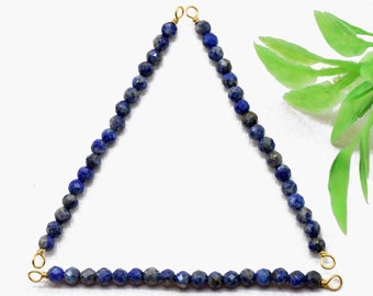 Lapis lazuli 3 mm enkele draadgewikkelde staafhanger,lapis lazuli-facetkraal,lapis lazuli-hanger