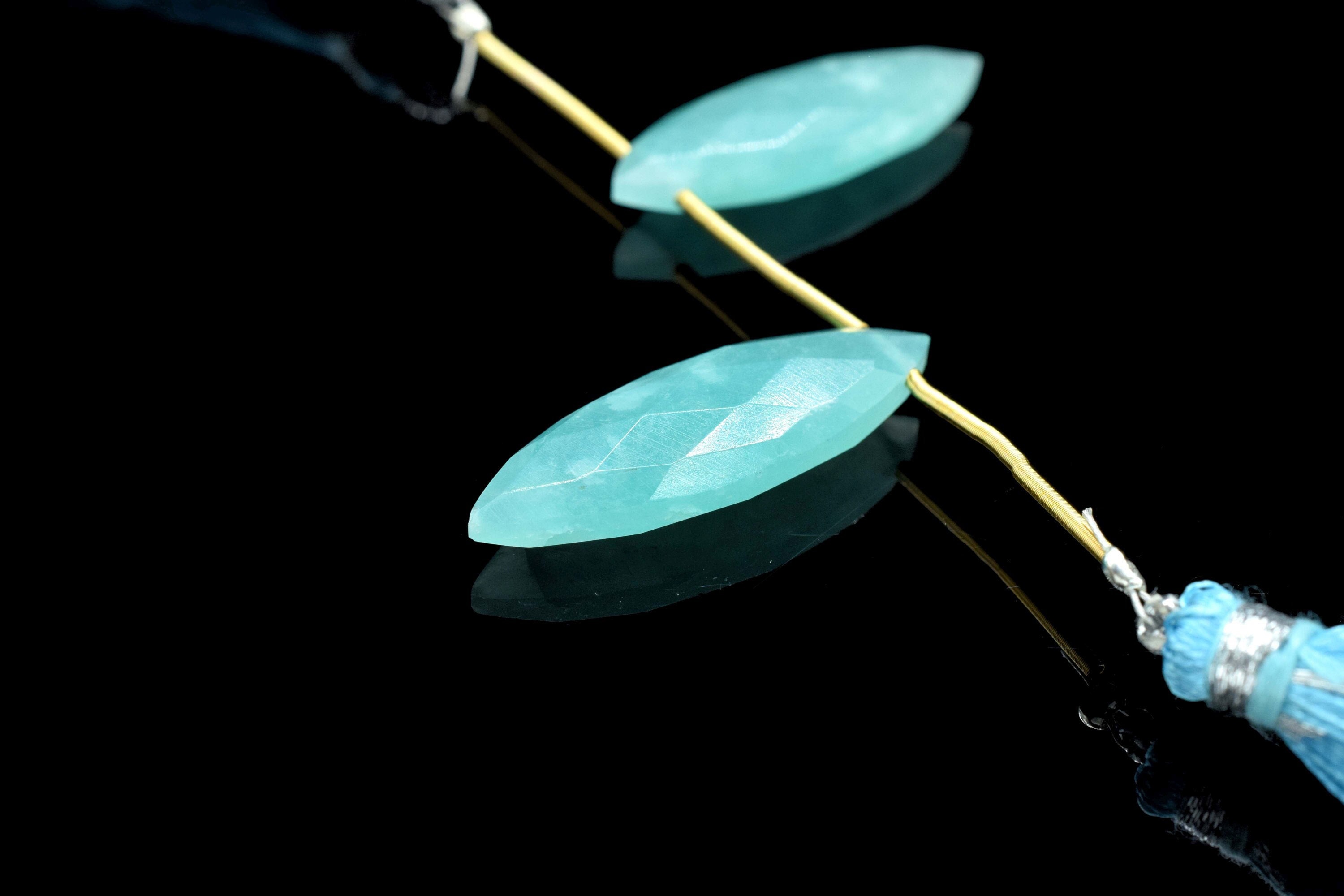 Amazonite Faceted 10x30mm Marquise Shape Briolettes,Marquise Shape Briolettes,Amazonite Pear, Amazonite Stone Jewelry, Long Pear Shape Beads