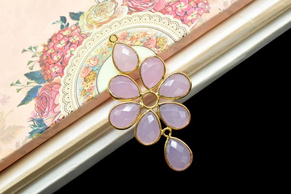 Ciondoli a forma di rosa color argento, componenti per gioielli (40 pezzi, 21 x 16 mm) - Italia