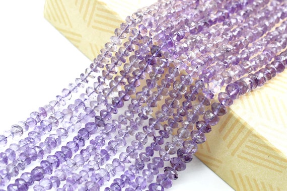 Cuentas De Amatista Natural Facetadas 2.5 Mm - Hilo De 33 Cm Para Joyería DIY - Calidad AAA