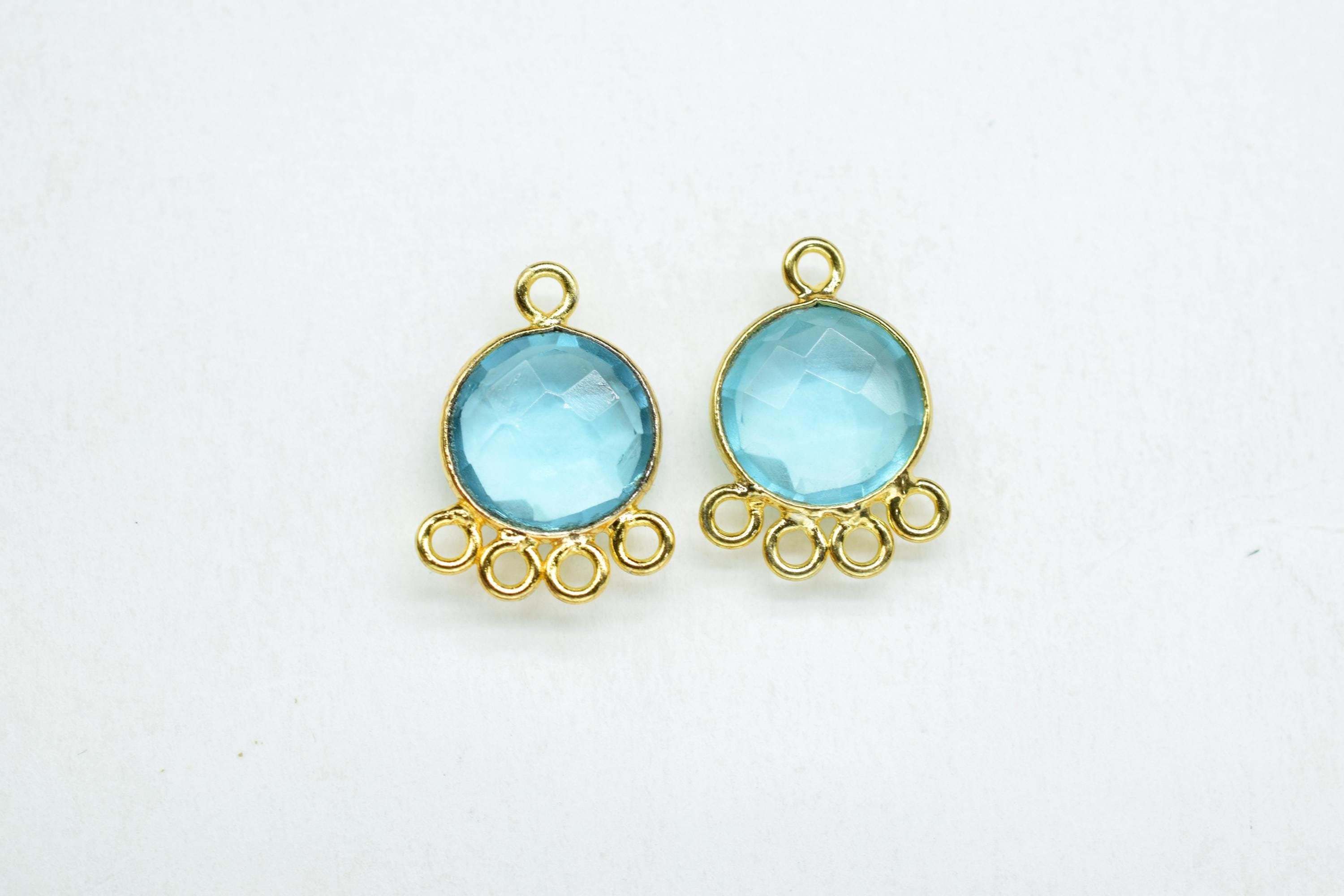 「新商品」に関するプレスリリース 10mm Topaz Sky Round Component Brass Charm/gemstone Bezel アクセサリー