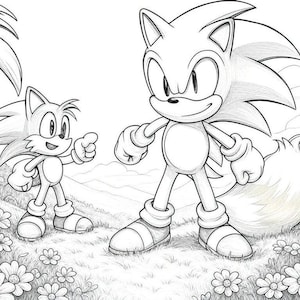 Sonic colouring book