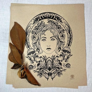 Woodland Beauty Large Screen Print Original Artwork