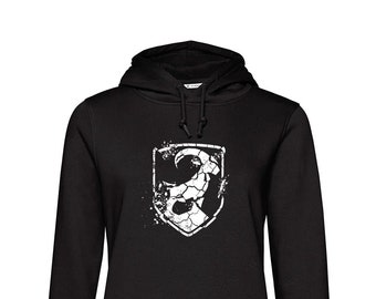 Berg Hoodie Damen - Steinbock Wappen Grunge