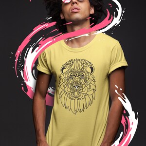 Lion Mandala Maglietta manica corta
