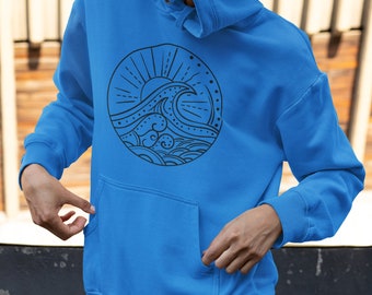 Beach Bum Surf Hooded Sweatshirt