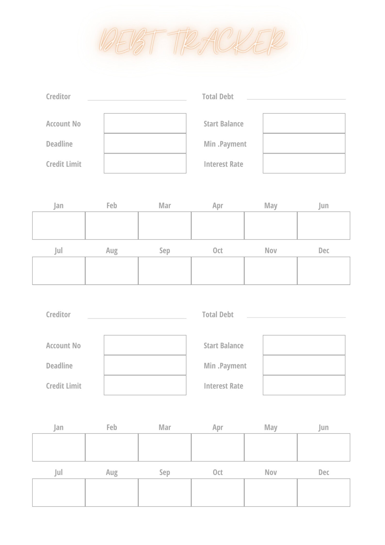 CREDIT SCORE TRACKER Printable - Etsy Australia