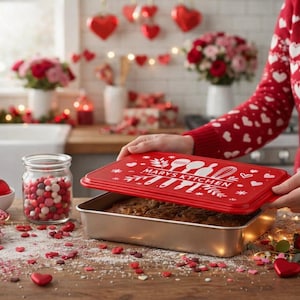 Custom Engraved Cake Pan, 9x13 Aluminum Cake Pan, Personalized Cake Pan, Custom Cake Pan, gift for mom, Valentines Day Gift, Mothers Day Gif