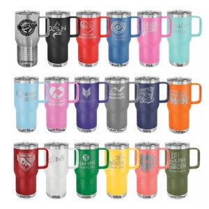 Personalized 20 oz Tumbler, Custom Name Travel Mug, Laser Engraved Tumbler, Stainless Steel water cup, Bridesmaid Tumbler, Insulated Tumbler